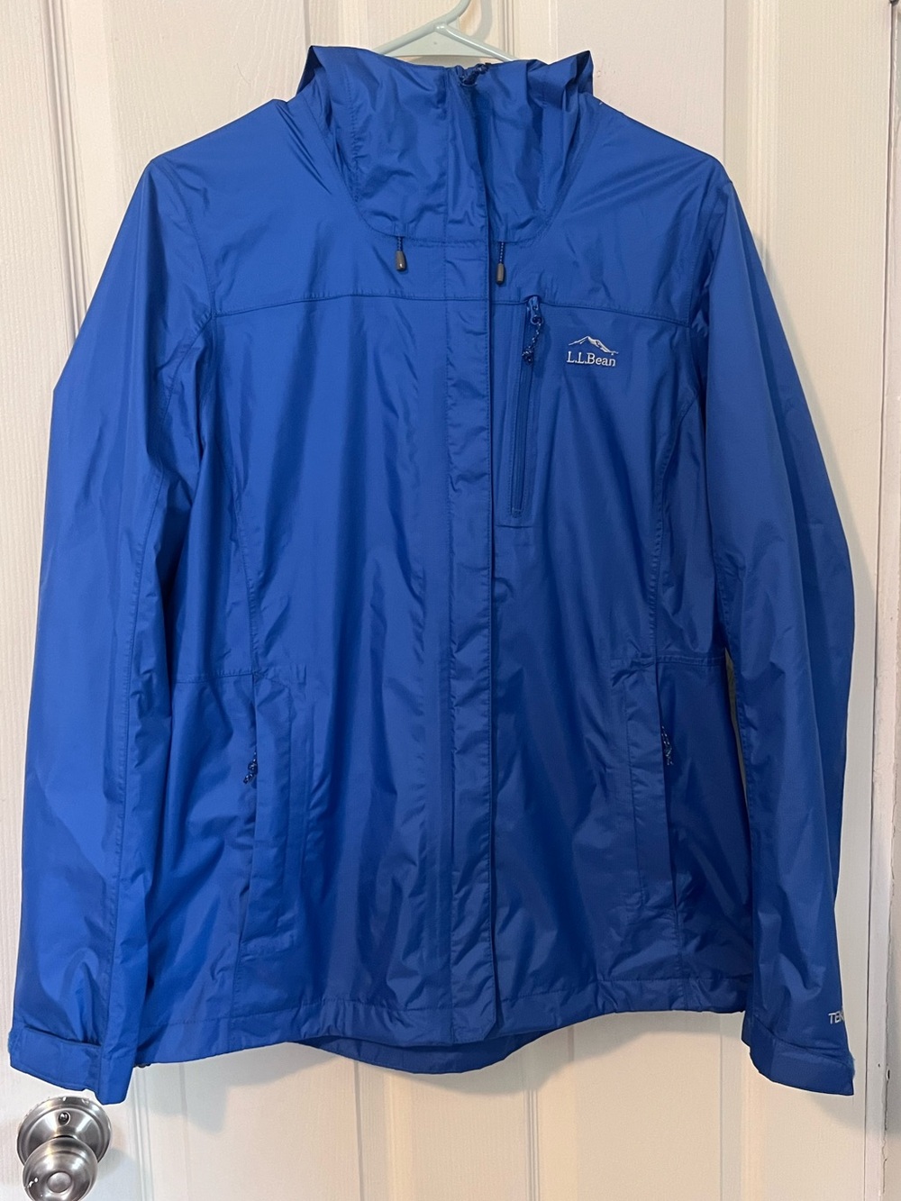 L.L. Bean Trail Models rain jacket Blue Size M